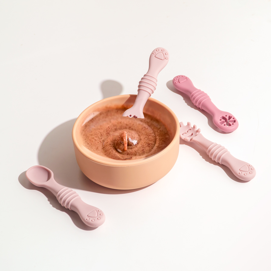 New Mother-kids 3PCS Baby Sili - Baby Food Utensils ulasan dan harga