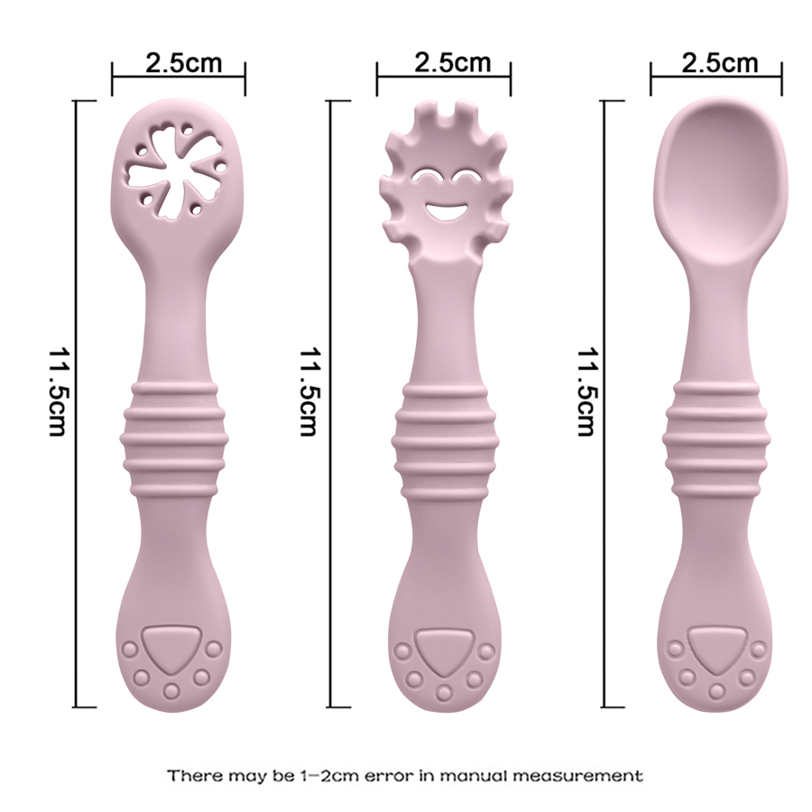 New Mother-kids 3PCS Baby Sili - Baby Food Utensils ulasan dan harga
