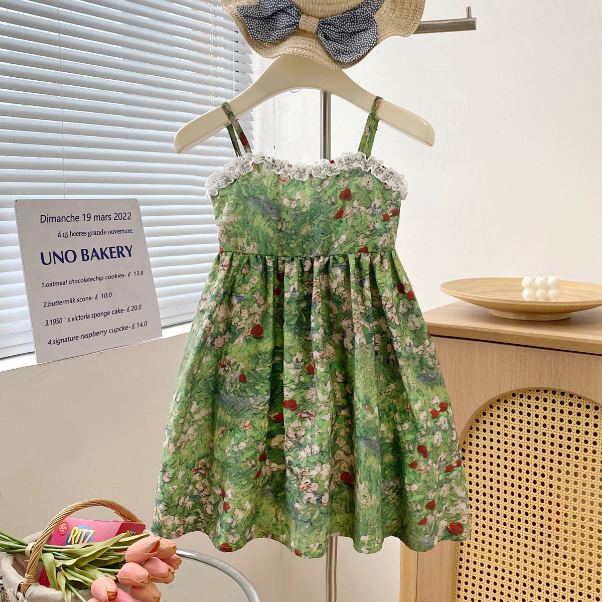 Girls Sweet Dresses Summer Oil - Baby Food Oil ulasan dan harga