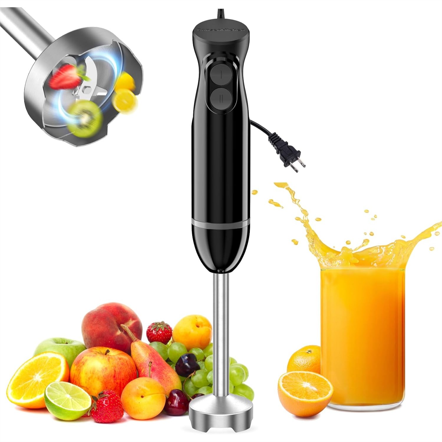 Hand Immersion Blender 2 Speed - Baby Food Hand Blender ulasan dan harga
