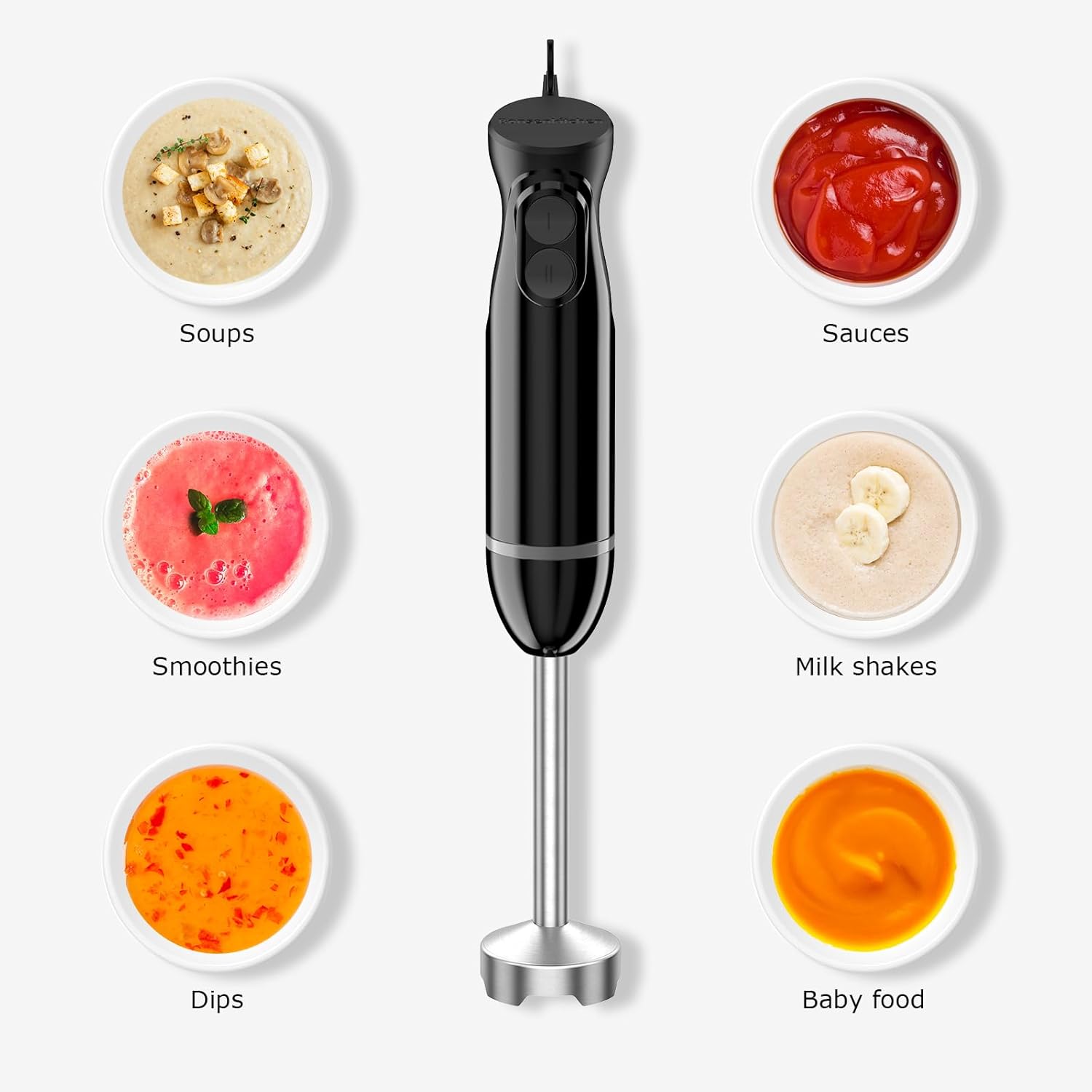 Hand Immersion Blender 2 Speed - Baby Food Hand Blender ulasan dan harga