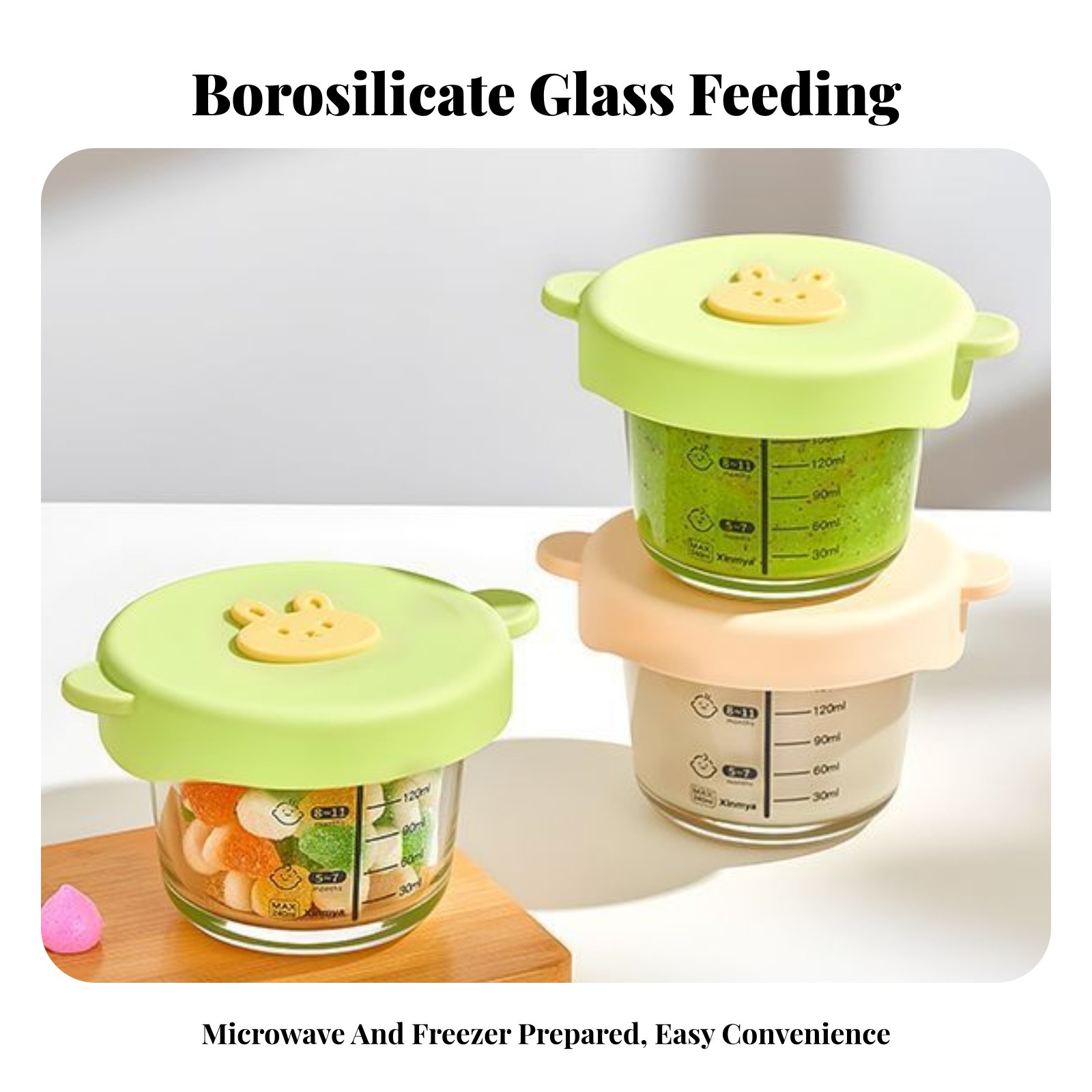 Children's Food Storage Bowl,  - Baby Food Glass ulasan dan harga