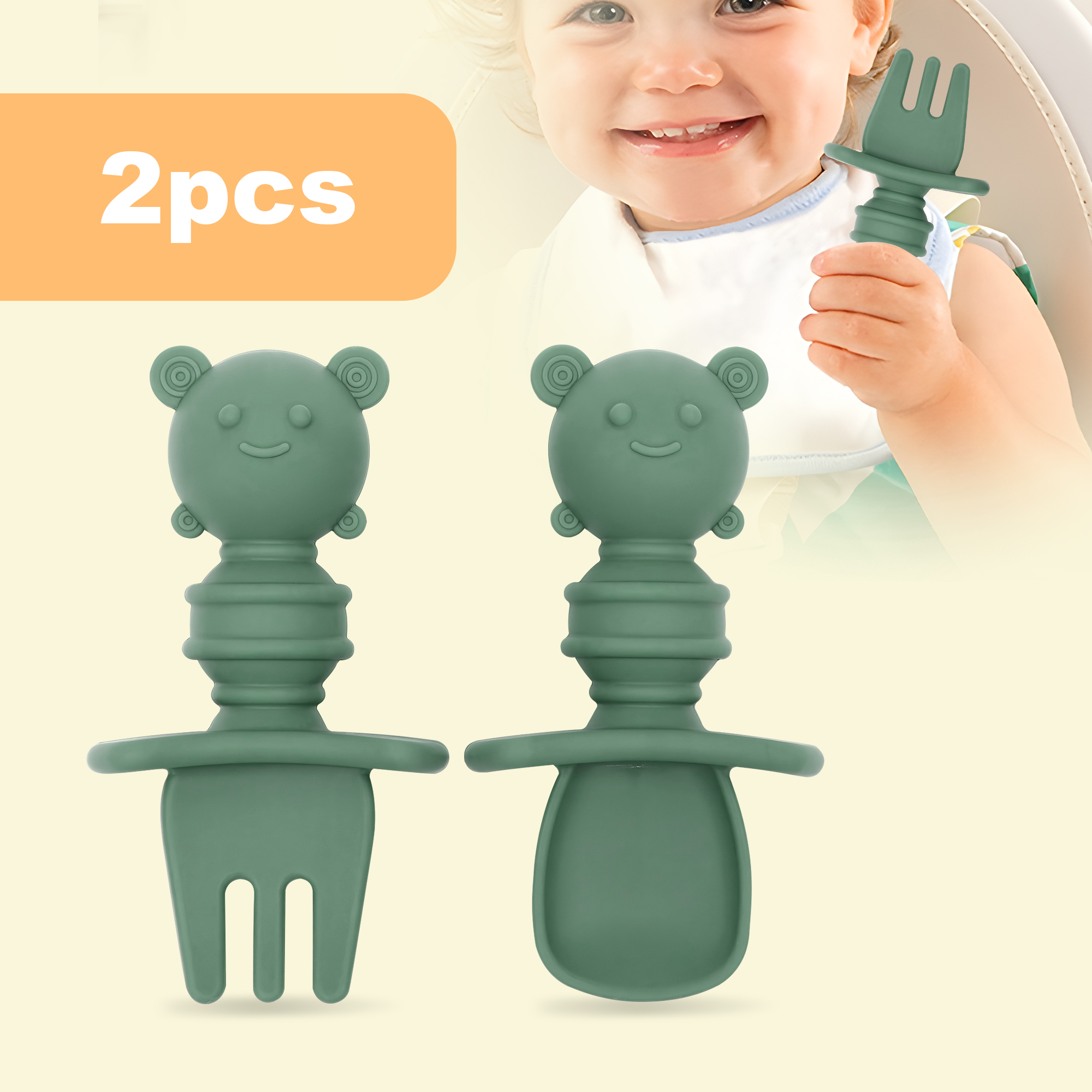 2-piece self-feeding spoon wit - Self Feed Spoon ulasan dan harga