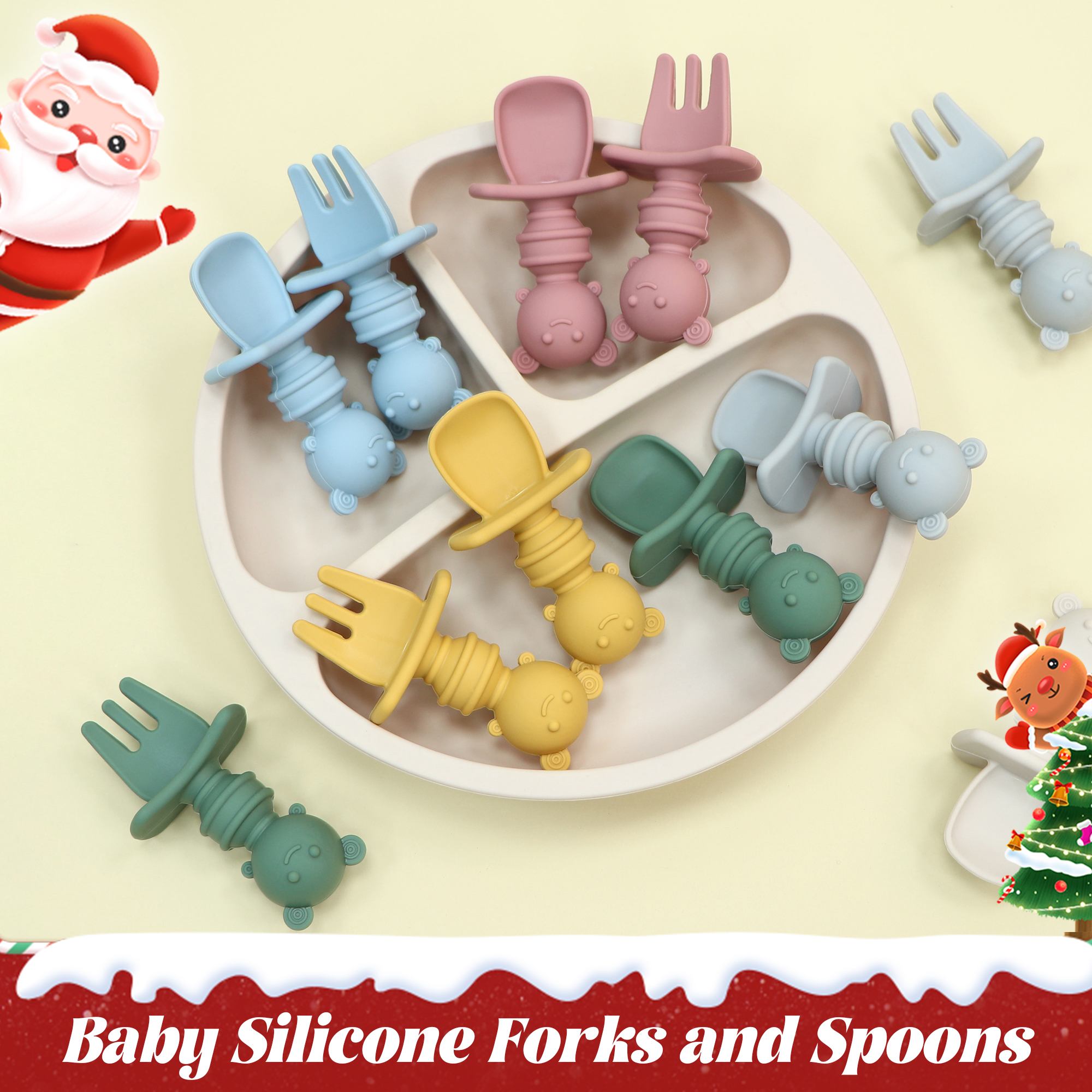 2-piece self-feeding spoon wit - Self Feed Spoon ulasan dan harga