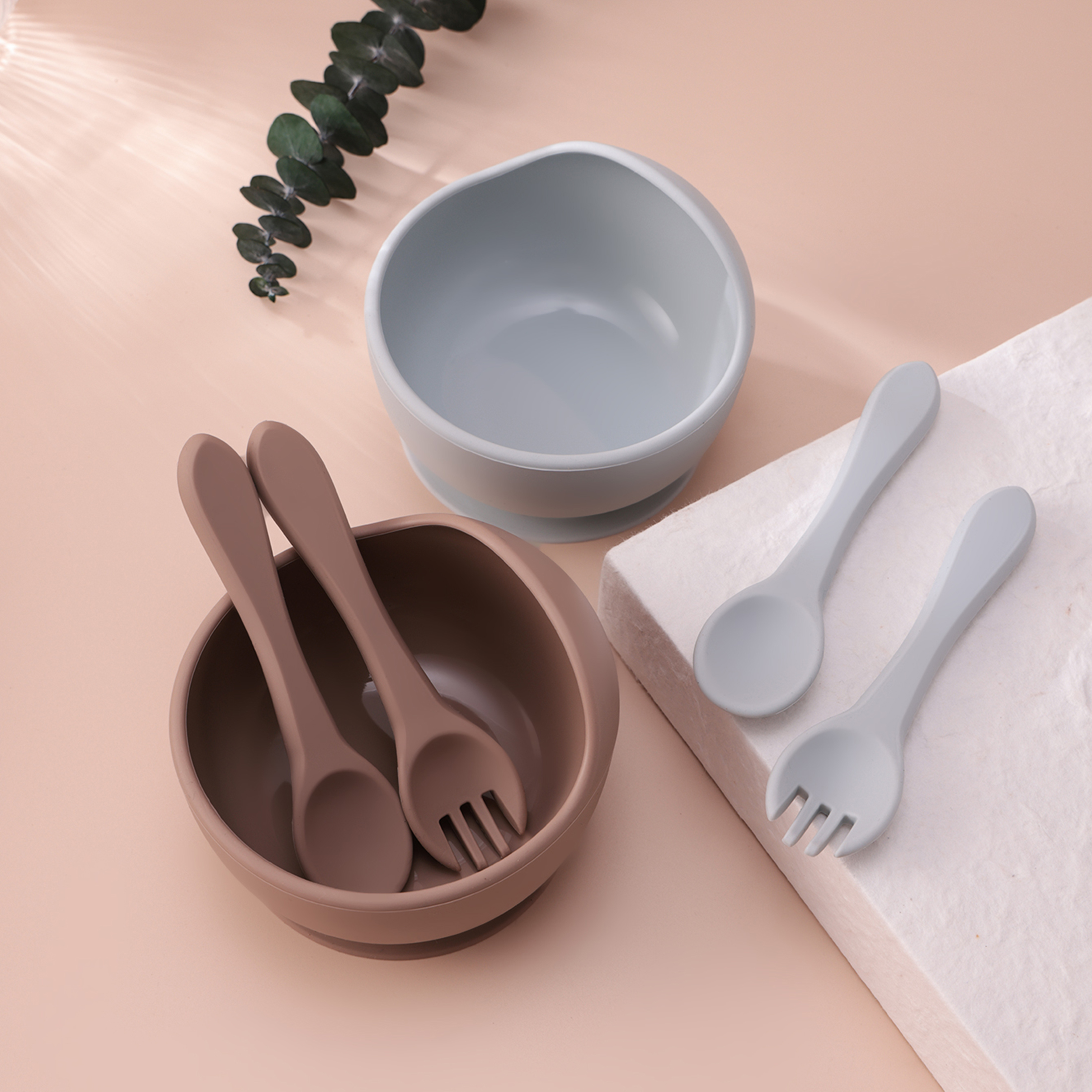 Color Kids 3PCS Silicone Baby  - Self Feed Spoon ulasan dan harga