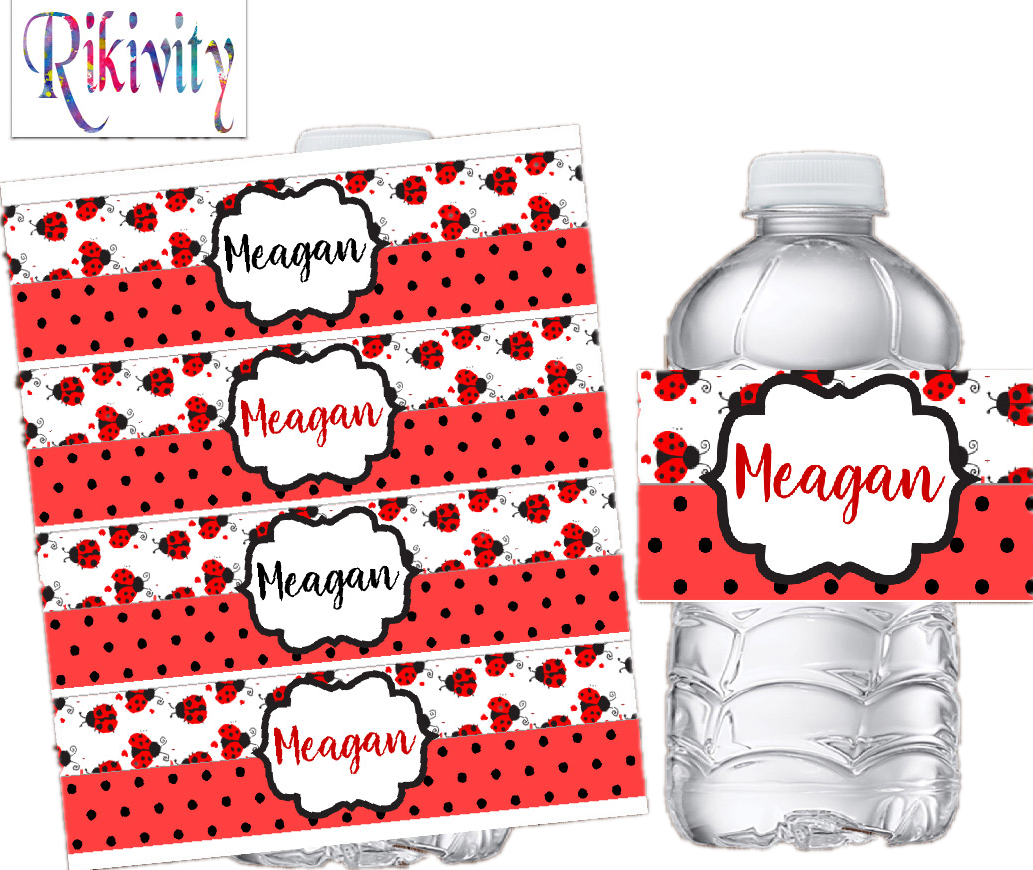 Personalised Ladybug Red Polka - Baby Food Label ulasan dan harga