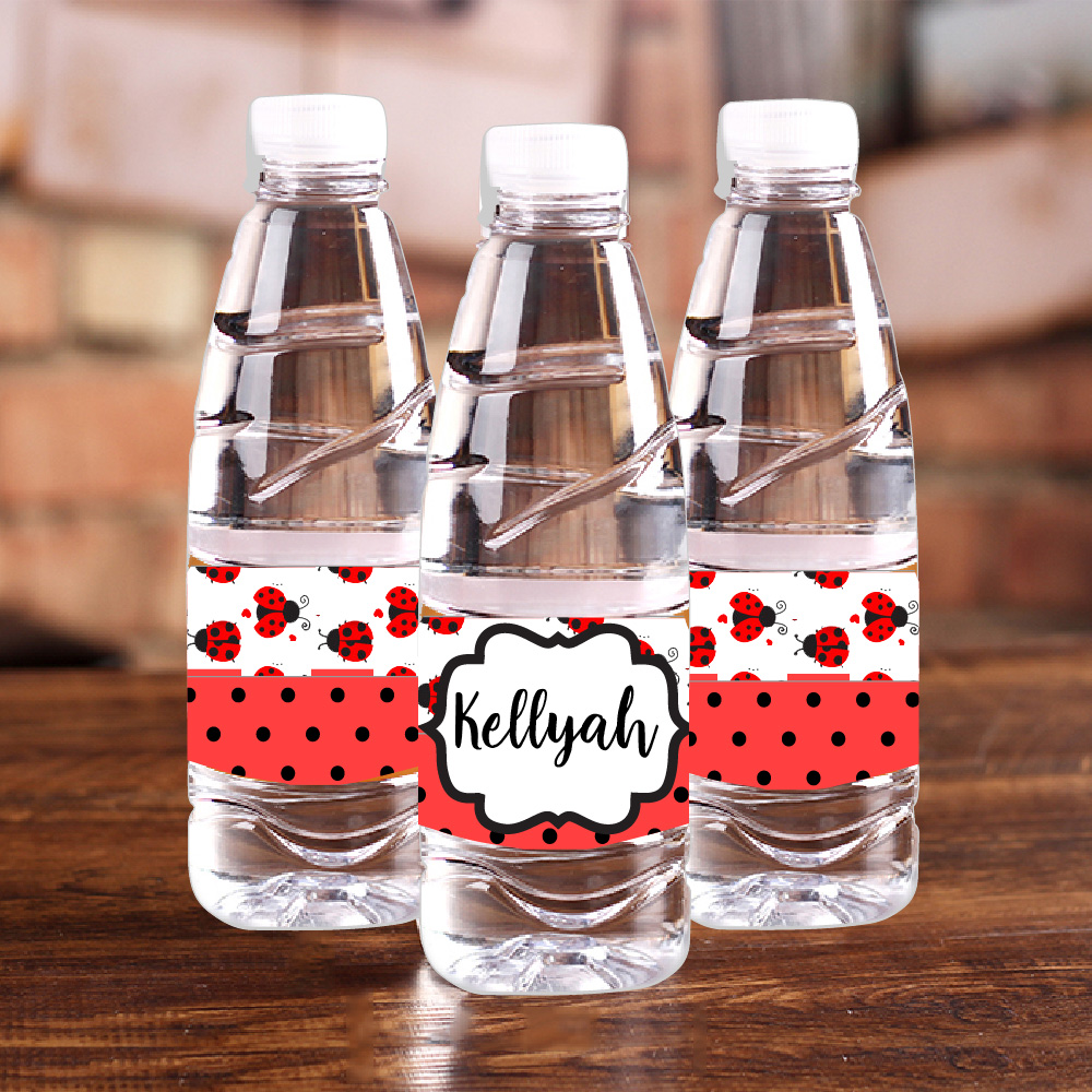 Personalised Ladybug Red Polka - Baby Food Label ulasan dan harga