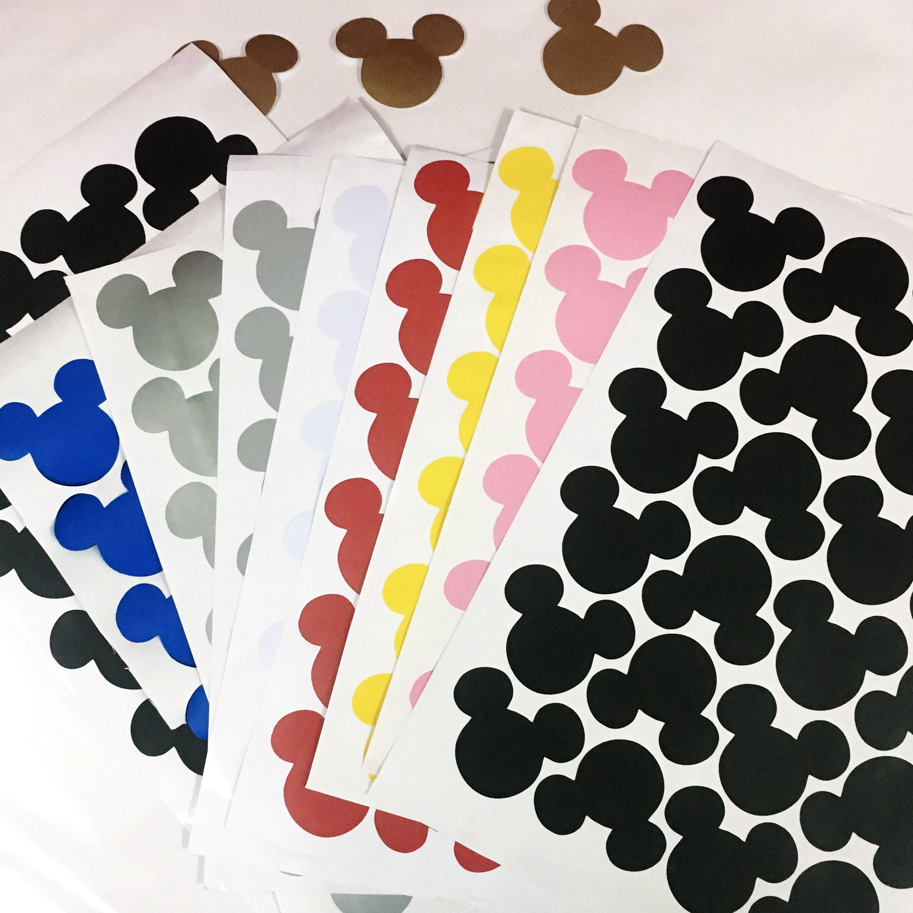 24pcs Cartoon Mouse Head Wall  - Baby Food Glass ulasan dan harga