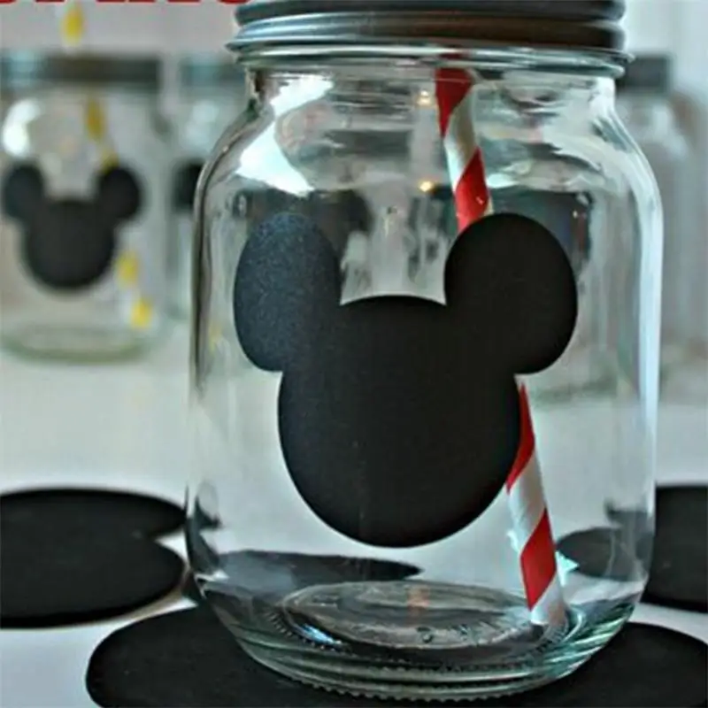 24pcs Cartoon Mouse Head Wall  - Baby Food Glass ulasan dan harga