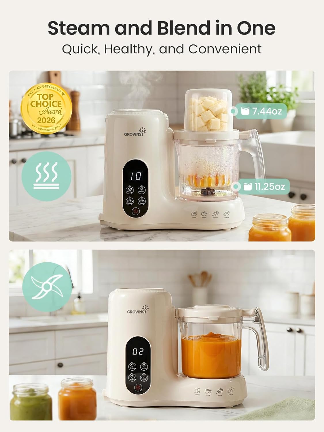 Baby Food Maker with Dual-Laye - Baby Food Blender ulasan dan harga