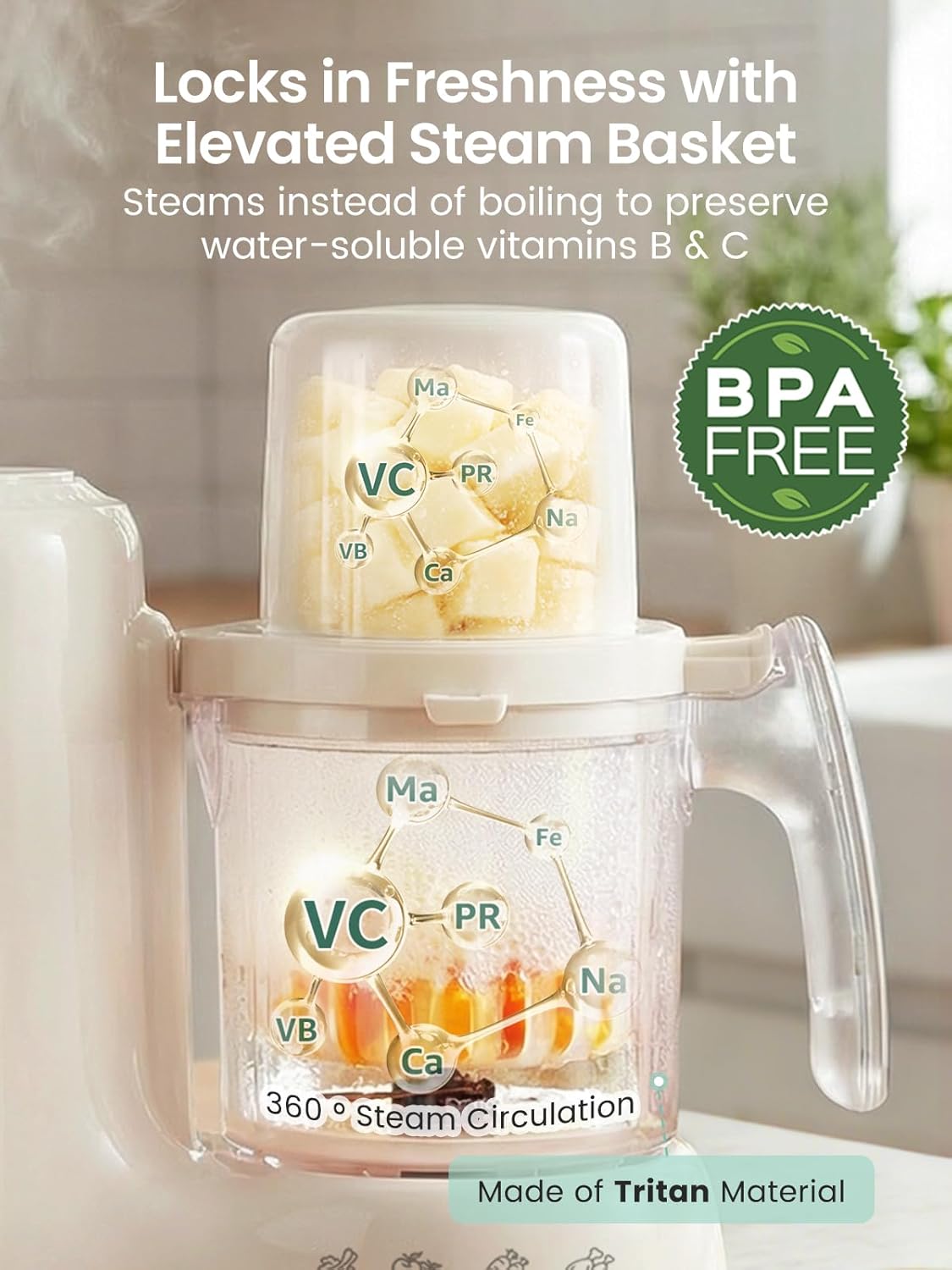 Baby Food Maker with Dual-Laye - Baby Food Blender ulasan dan harga