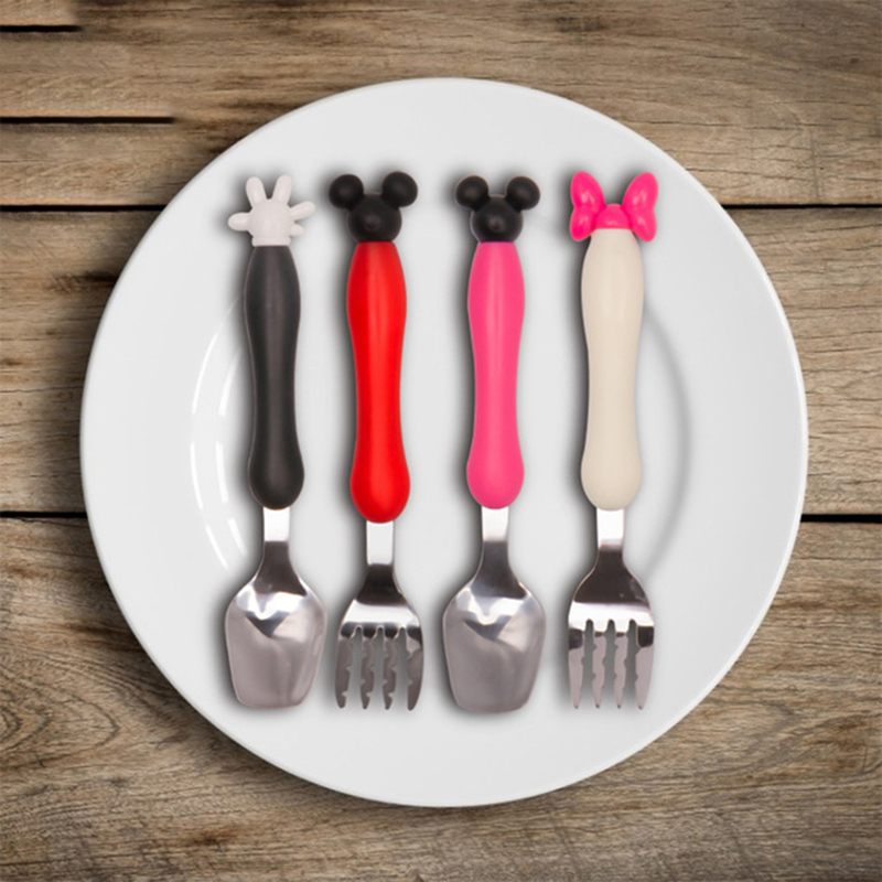 Cartoon Mickey Children Spoon  - Baby Food Utensils ulasan dan harga