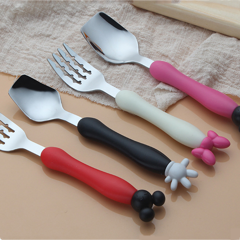 Cartoon Mickey Children Spoon  - Baby Food Utensils ulasan dan harga