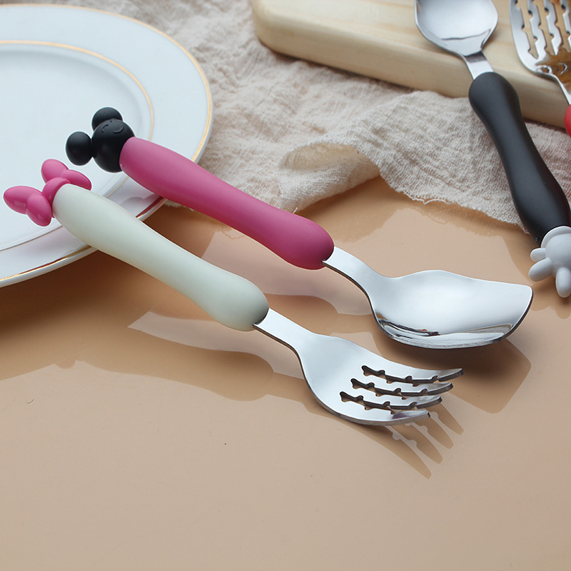 Cartoon Mickey Children Spoon  - Baby Food Utensils ulasan dan harga