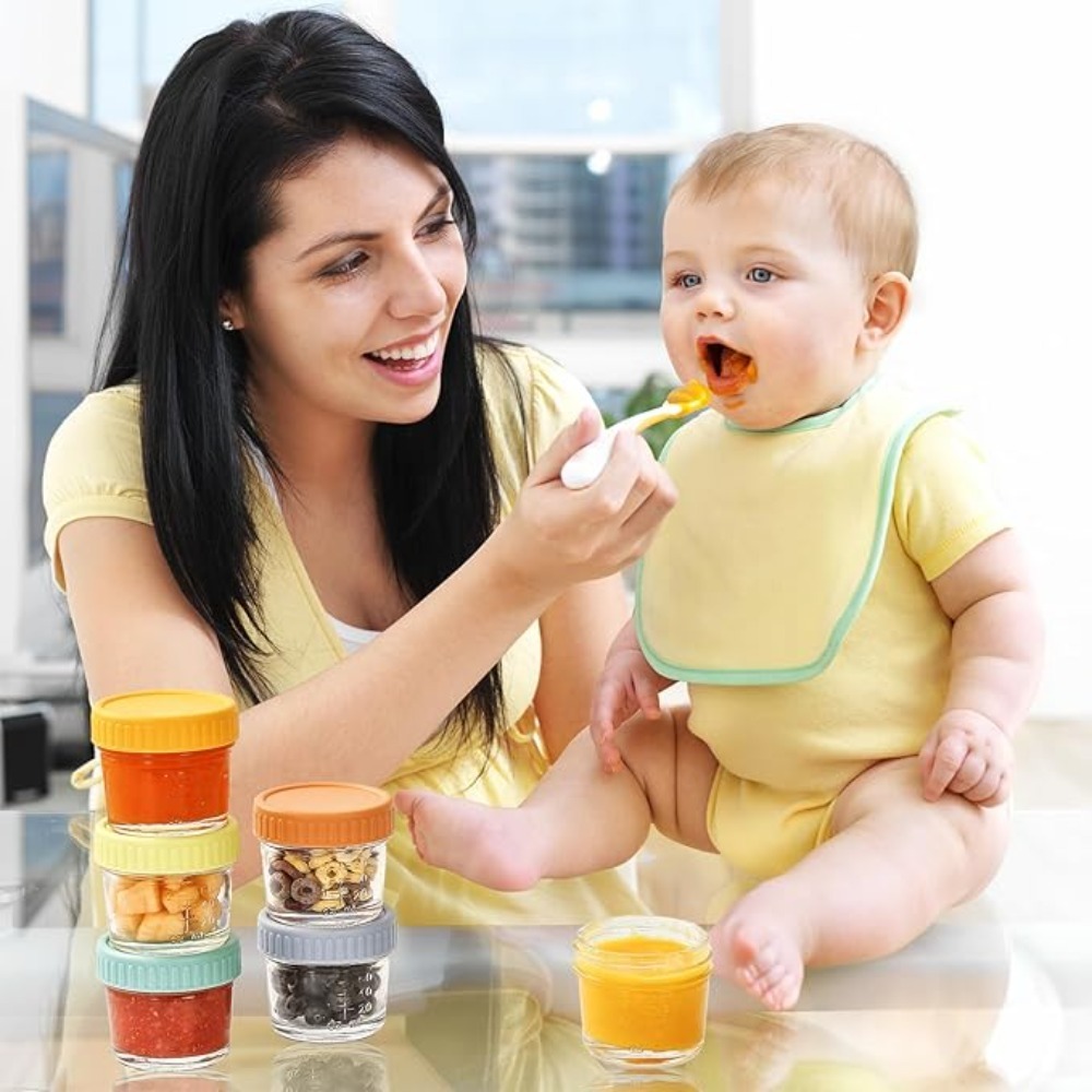 6pcs Multipurpose Glass Baby F - Baby Food Glass ulasan dan harga